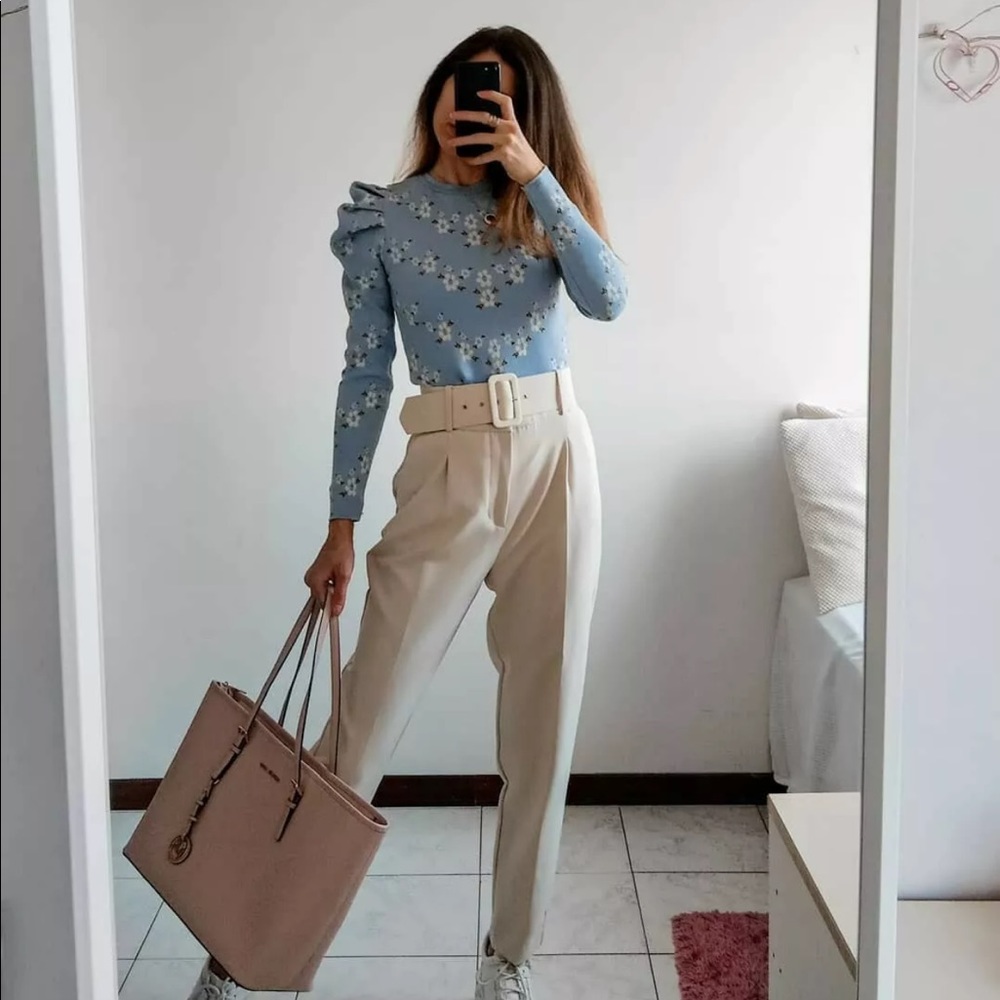 Zara floral knit sweater - Picture 7 of 13
